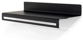 Czarny metalowy wieszak ścienny z półką 78 cm Sway – Spinder Design