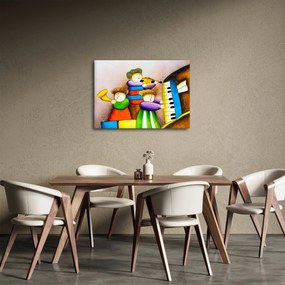 Obraz - Muzycy, malarstwo (70x50 cm)