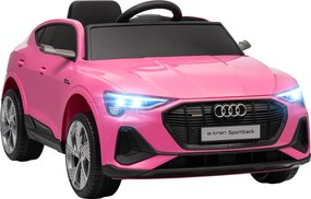 HOMCOM Elektryczny samochód dla dzieci 12V Audi E-tron z pilotem, pasem bezpieczeństwa, dla 3-5 lat