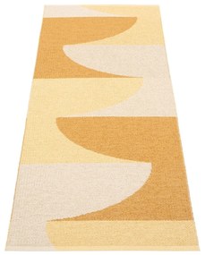 Chodnik odpowiedni na zewnątrz w kolorze ochry 70x180 cm Hill Ochre Pale Yellow – Pappelina