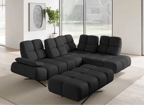 Nowoczesna pufa PRADO Soft Lux w tkaninie CURIO 99 WERSAL