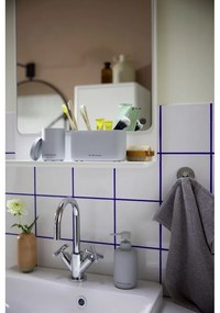 Szary organizer łazienkowy na waciki z żywicy polimerowej Tom Tailor T-Color Bath – Wenko