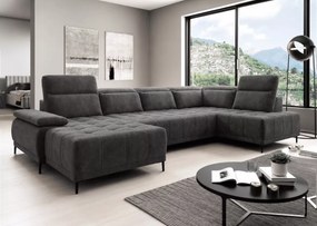 Nowoczesny narożnik Focus XL z elektrycznym siedziskiem i funkcją relax