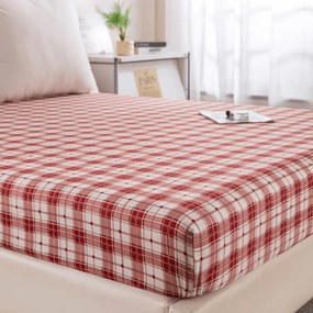 PrzytulneMieszkanie.pl Prześcieradło z mikrofibry TARTAN HEART kolorowe 180x200 cm