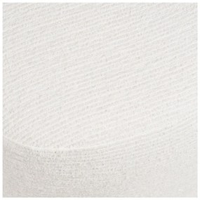 Kremowy puf z tkaniny szenilowej Hilo – House Nordic