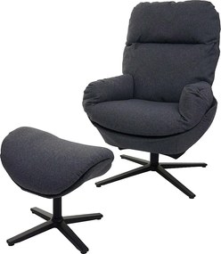 Leżanka + taboret obrotowy MCW-L12,  ciemnoszary