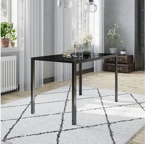 Stół do jadalni czarny 120x70x75 grand