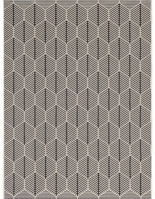 Dywan Cottage black/wool 200x290cm