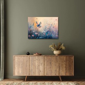 Obraz - Łąka z motylem II (70x50 cm)