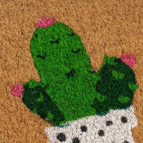 Wycieraczka z włókna kokosowego 25x75 cm Cactus – Casa Selección