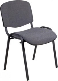 Krzesło konferencyjne do biura i poczekalni Interior, tkanina C38, nogi czarne