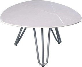 Stolik ogrodowy z kamiennym blatem 68x67,5 cm Emilia – Garden Pleasure