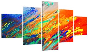 Obraz - Kolorowa abstrakcja (125x70 cm)