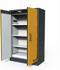 Szafa przeciwpożarowa na substancje niebezpieczne, typ 90, 1200 × 615 × 1950 mm, dwudrzwiowa