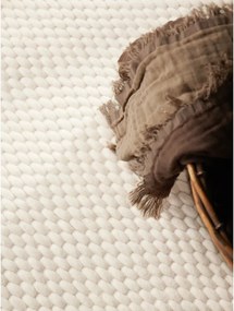 Kremowy wełniany okrągły dywan tkany ręcznie ø 160 cm Lyon Beans – Elle Decoration