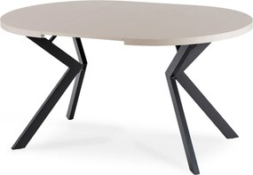 Nowoczesny stół rozkładany Lukas 100-250 cm, kaszmir/czarny