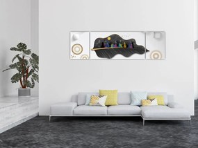 Obraz abstrakcji (170x50 cm)