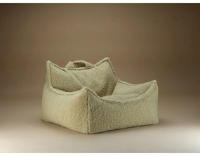 Zielony dziecięcy worek do siedzenia z materiału bouclé Chair – Wigiwama