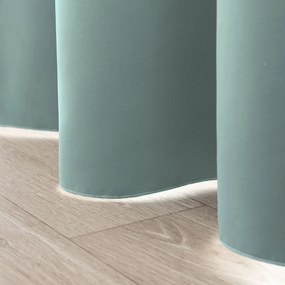 Zasłona zaciemniająca na taśmie marszczącej  miętowy 140 x 280 cm 1 szt.