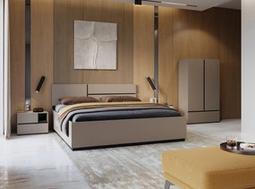 Łóżko CROSS 160x200 congo/czarne HELVETIA