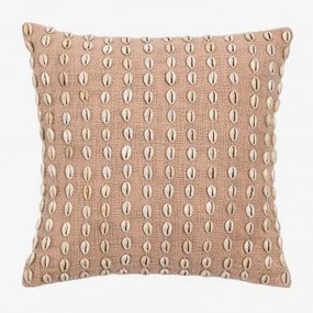 Kwadratowa Poduszka 45x45 Cm Z Bawełny Brusquel Jasnoróżowy - Sklum