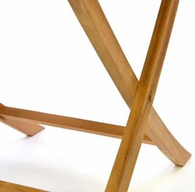 Stół ogrodowy DIVERO z drewna tekowego 80 x 80 cm