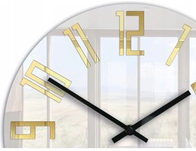 Zegar ścienny okrągły cichy nowoczesny akrylowy na ścianę duże cyfry loft