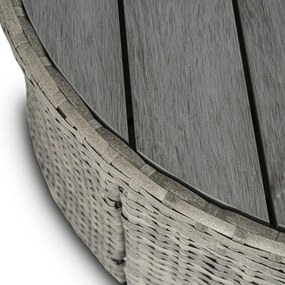 Wyspa Ogrodowa CALIFORNIA Modułowa Technorattan Jasnoszara