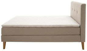 Beżowe łóżko boxspring 160x200 cm Stockholm – Meise Möbel