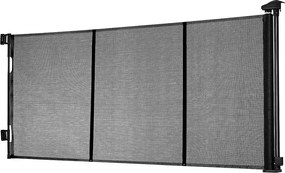 Bariera Bezpieczeństwa SucceBuy Rozszerzalna, Ogrodzenie z Siatki Do 310 cm Szerokości i 79,5 cm Wysokości, Bariera Wysuwana z Wzmocnionymi Taśmami