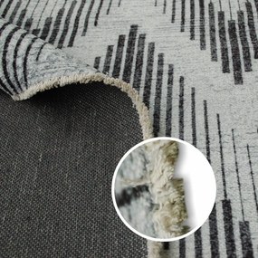 Dywan bawełniany Pescara jodełka szaro-grafitowy 80 cm x 150 cm