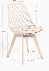 Zestaw 4 krzese Mima Suprym