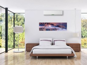 Obraz zimowego krajobrazu (170x50 cm)