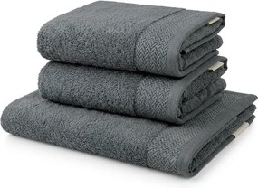 Ręcznik CLYR 50x100 cm ciemnoszary, 100% bawełna