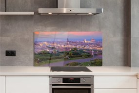 Panel szklany do Kuchni Panorama nad Włoską Rzeką