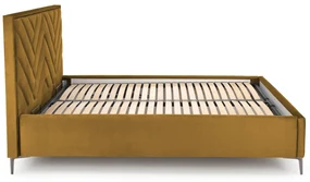 MODULO korpus łóżko 160 - musztardowy tap. Monolith 48