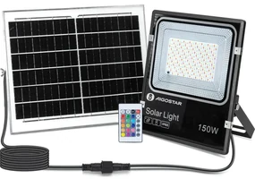 Aigostar - LED RGB Ściemnialny naświetlacz solarny LED/150W/3,2V IP66 + pilot