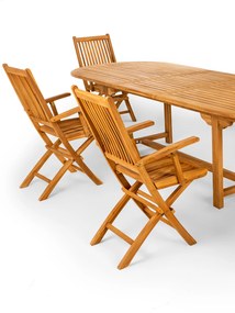 TAMAN LEVERTON FSC® - ogrodowe składane krzesło tekowe - Towar rozpakowany (N365,N513)