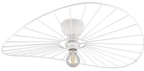 Biała lampa sufitowa ø 60 cm Chapeau – Trio