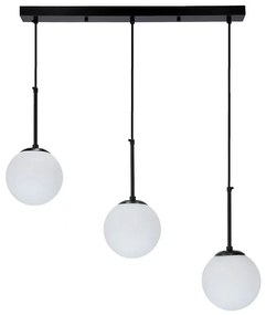 Potrójna czarna lampa wisząca - D269 S3-P09