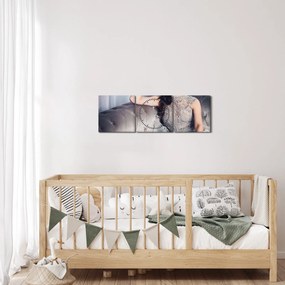 Obraz - Glamour (z zegarem) (90x30 cm)