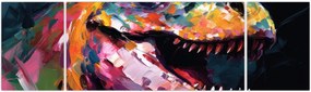 Obraz - Dinozaur, malarstwo (170x50 cm)