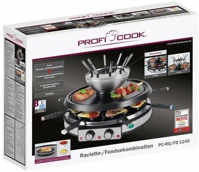 ProfiCook RG/FD 1245 grill do fondue raclette  2w1