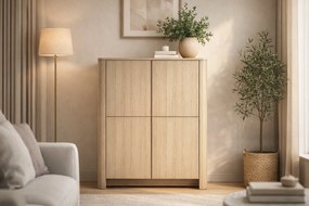 Komoda wysoka Sorrenti 103 cm - dąb vicenza