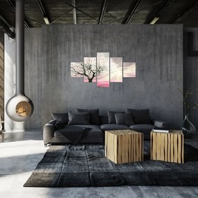 Obraz różowego drzewa (125x70 cm)