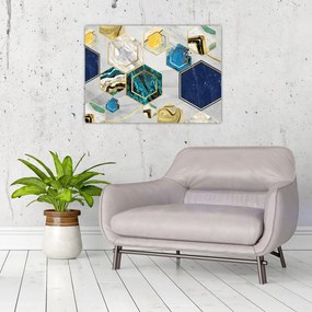 Obraz na szkle - Marmurowa kompozycja (70x50 cm)