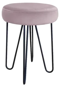 Taboret TORIN 2 MG VELVET jasnoróżowy ATOS
