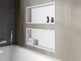 Mexen X-Wall-R półka wnękowa z kołnierzem 75 x 30 cm, biała - 1920753010