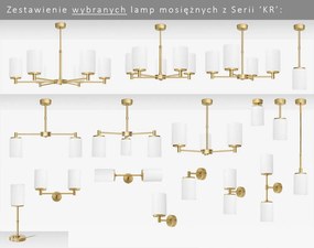 Prosty złoty żyrandol KR-S2
