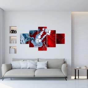 Obraz abstrakcyjnych plam (125x70 cm)